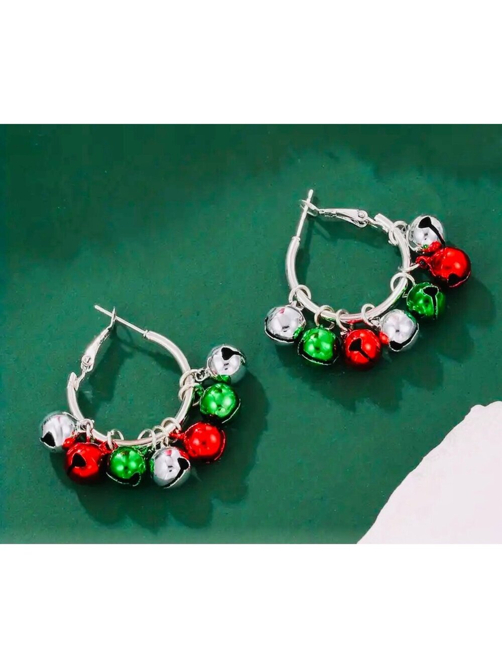 New - Chic Christmas Bells Hoop Earrings